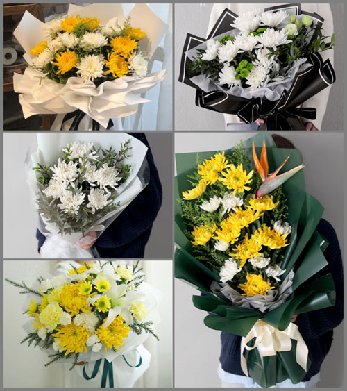 贵州毕节市黔西县锦星镇木渣黑村白事花束代送
